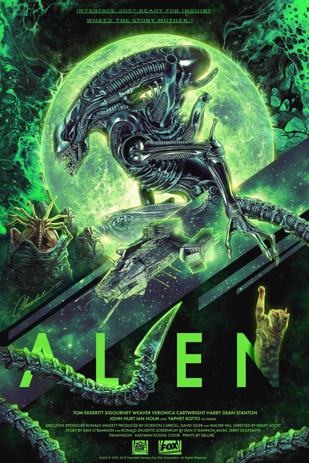 alien poster: limited edition movie wall art