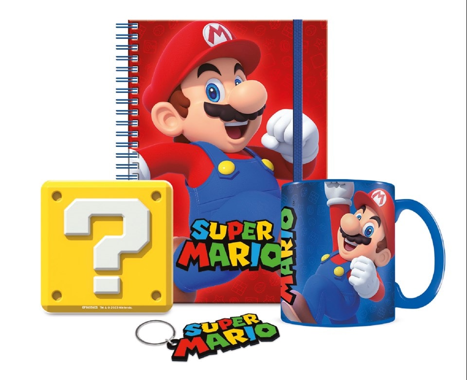 Nintendo Super Mario Bumper Gift Set Pop Culture Accessories Free