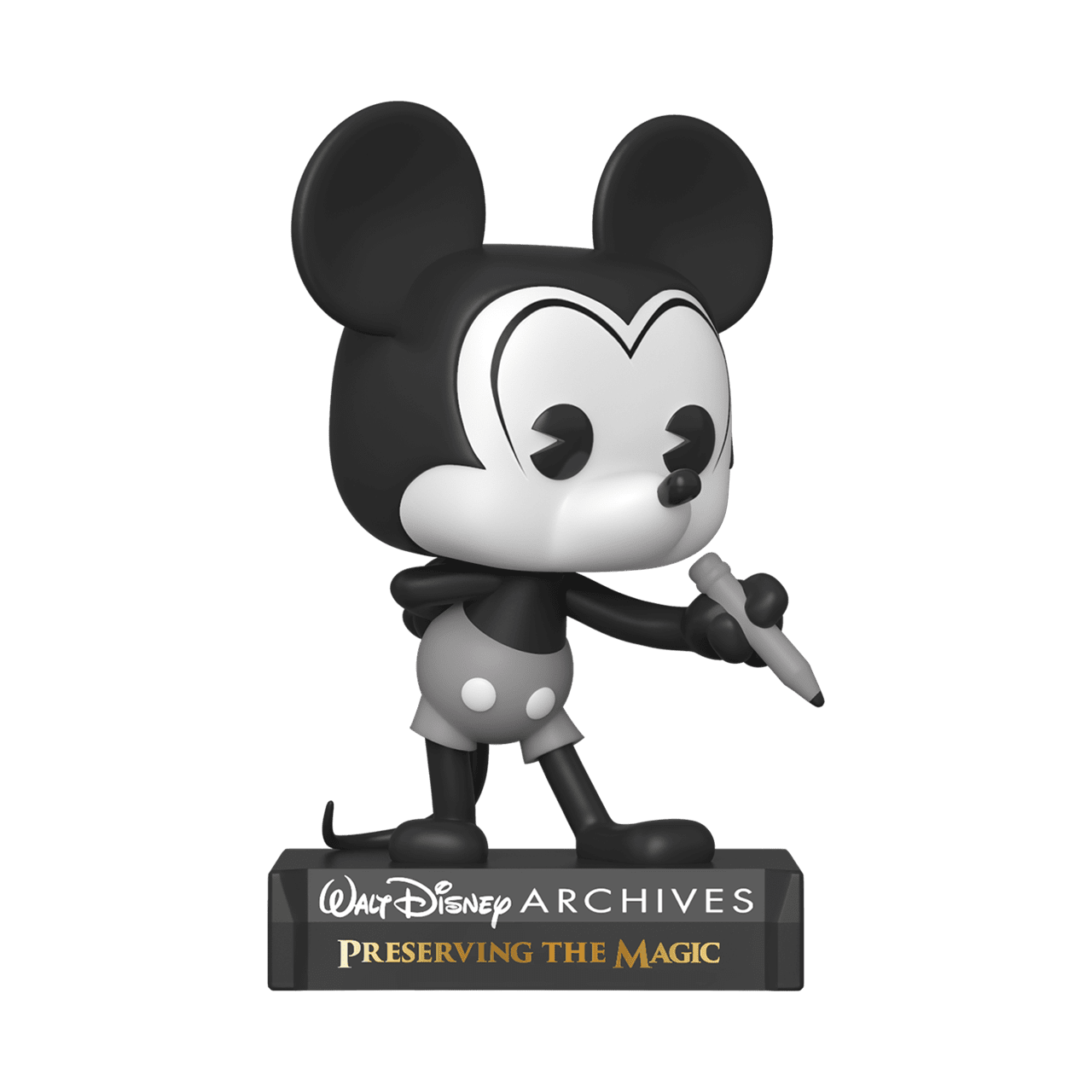 black and white pop figures