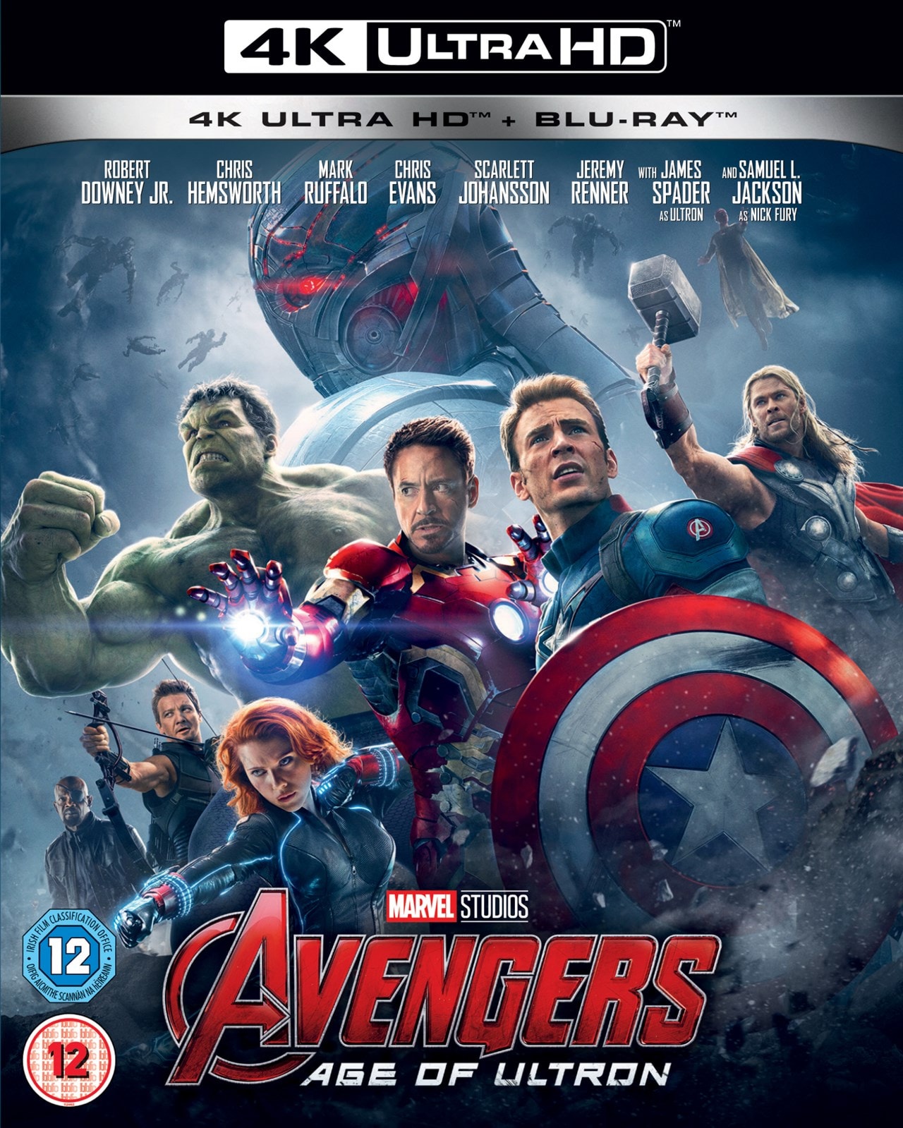 Avengers Age Of Ultron 4k Ultra Hd Blu Ray Free Shipping Over Hmv Store