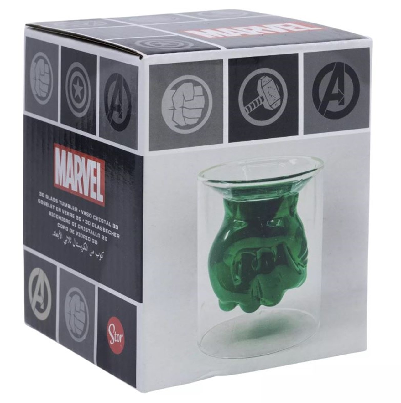 Hulk 3D Shaped Glass Tumbler | Drinkware | Free shipping over £20 | HMV ...