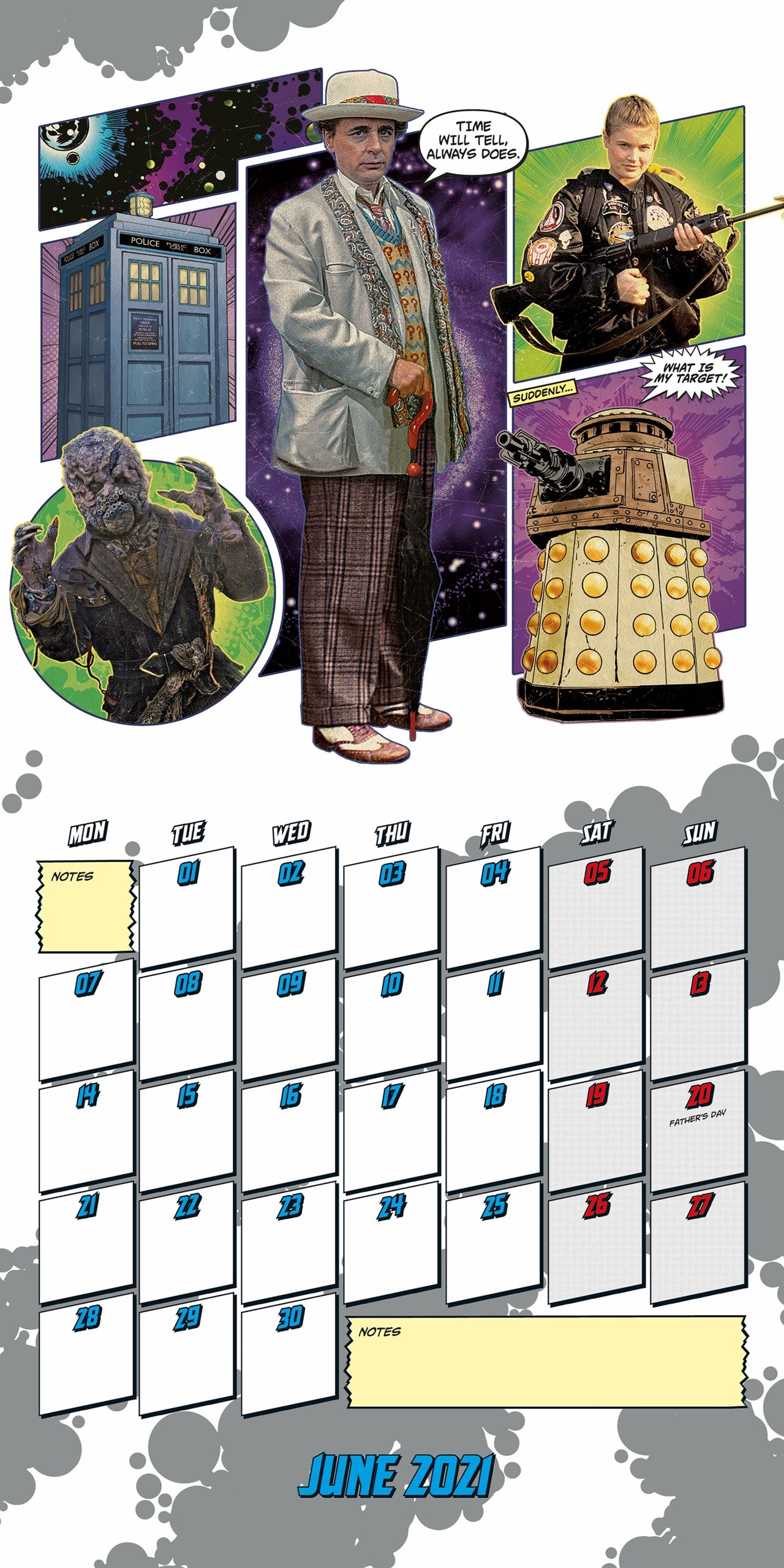Doctor Who Classic Square 2021 Calendar Calendars Free shipping