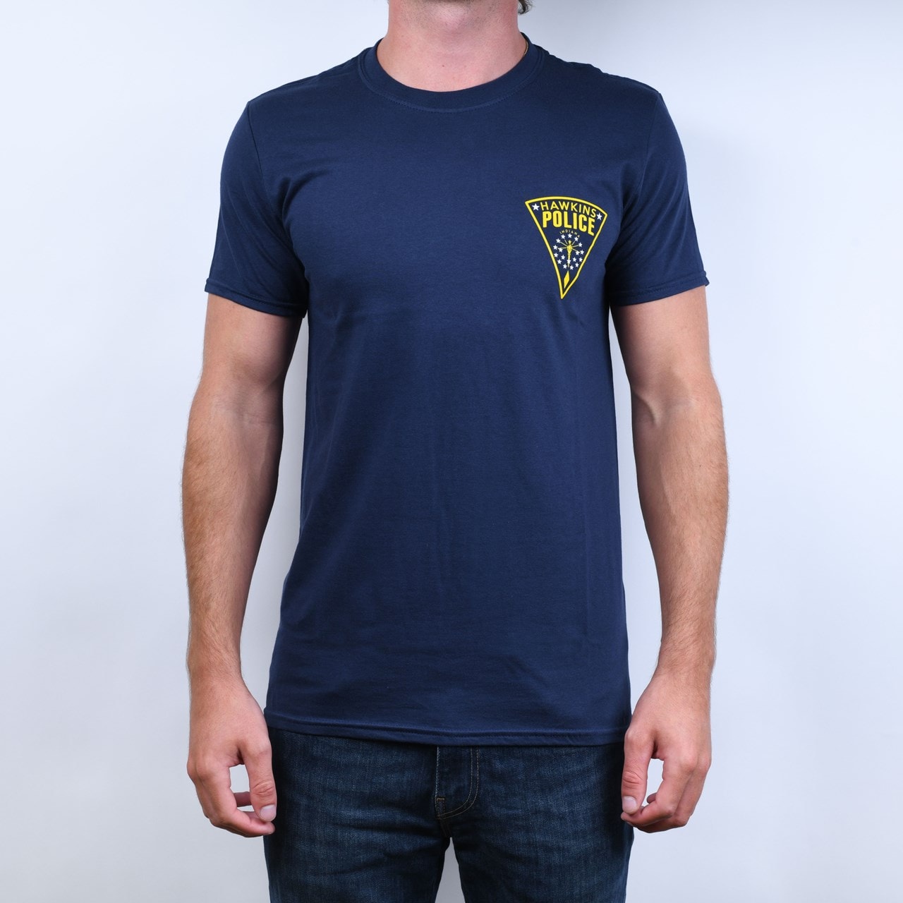 Stranger Things Hawkins Police Dept (hmv Exclusive) TShirt Free