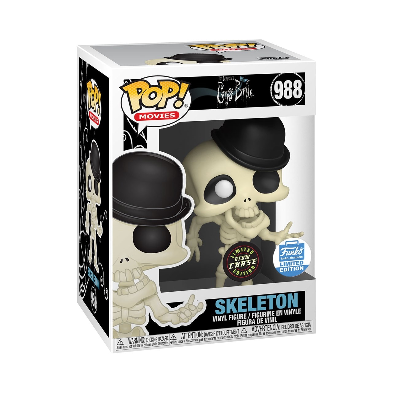 Bonejangles Skeleton (988) The Corpse Bride (hmv Exclusive) Pop Vinyl ...