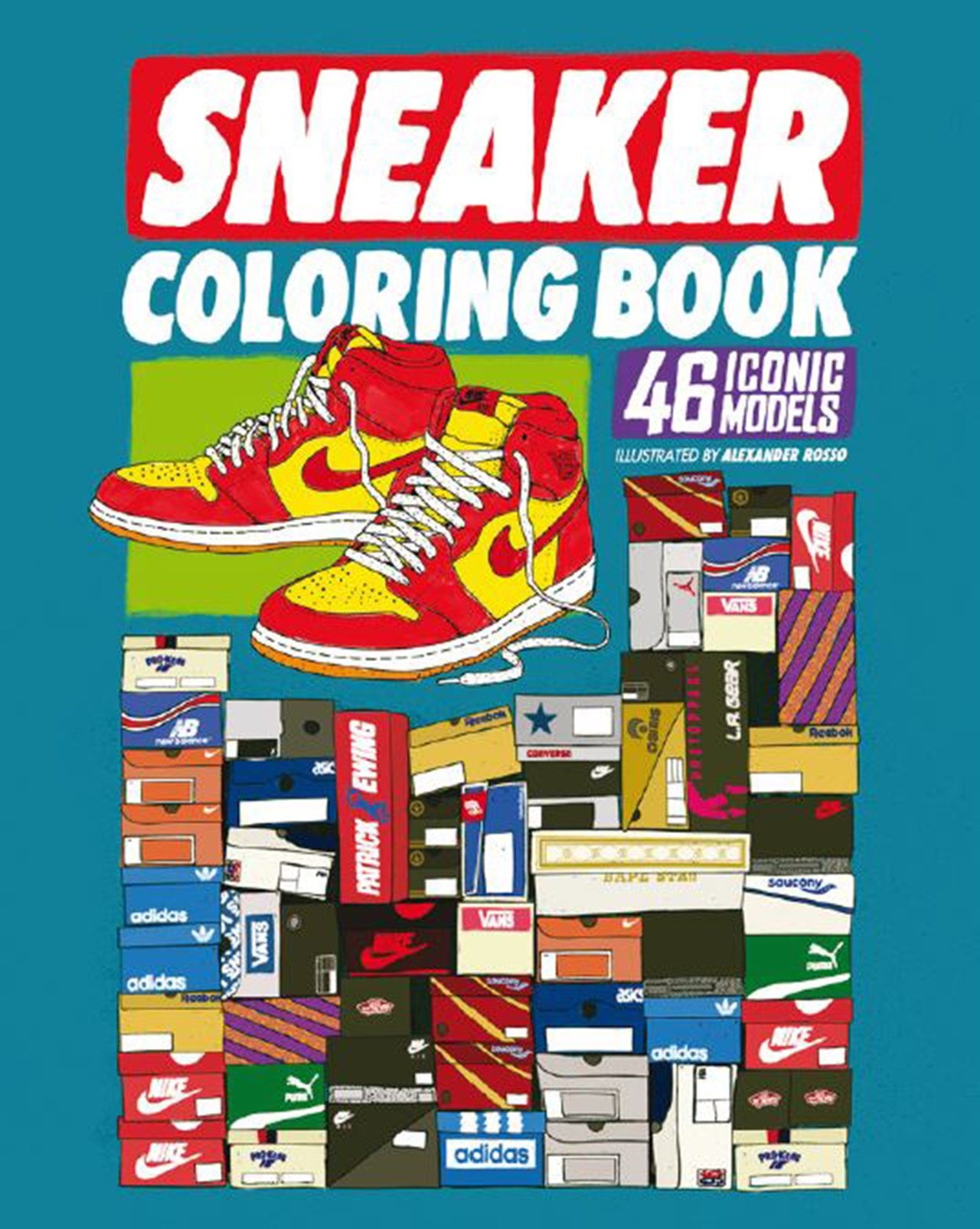 the sneaker colouring book