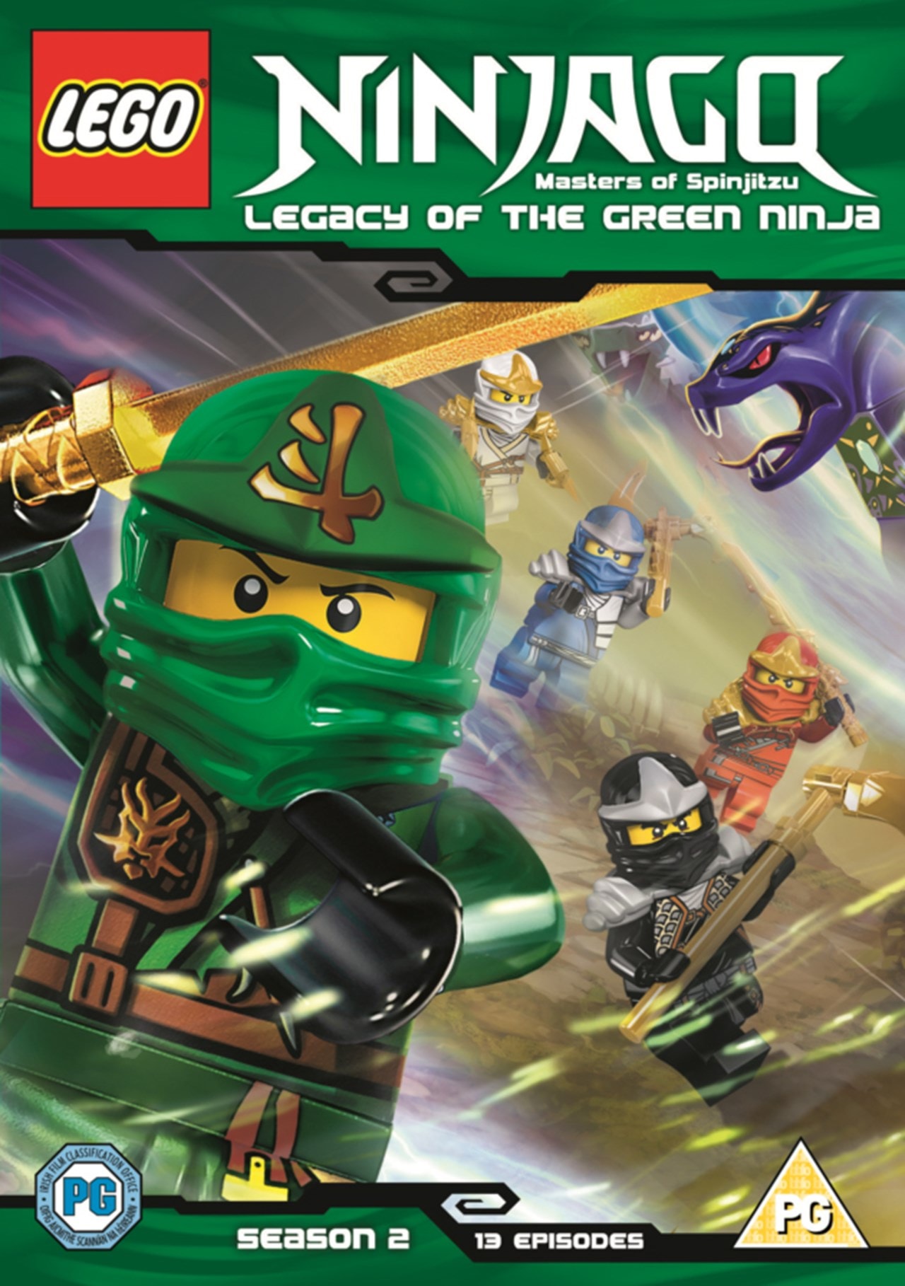 Lego Ninjago Masters Of Spinjitzu Legacy Of The Green Ninja Dvd