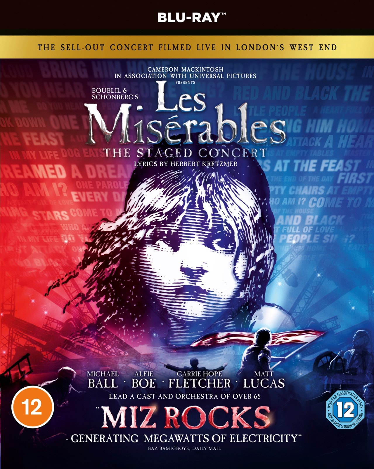 Les Miserables The Staged Concert Blu Ray Free Shipping Over Hmv Store