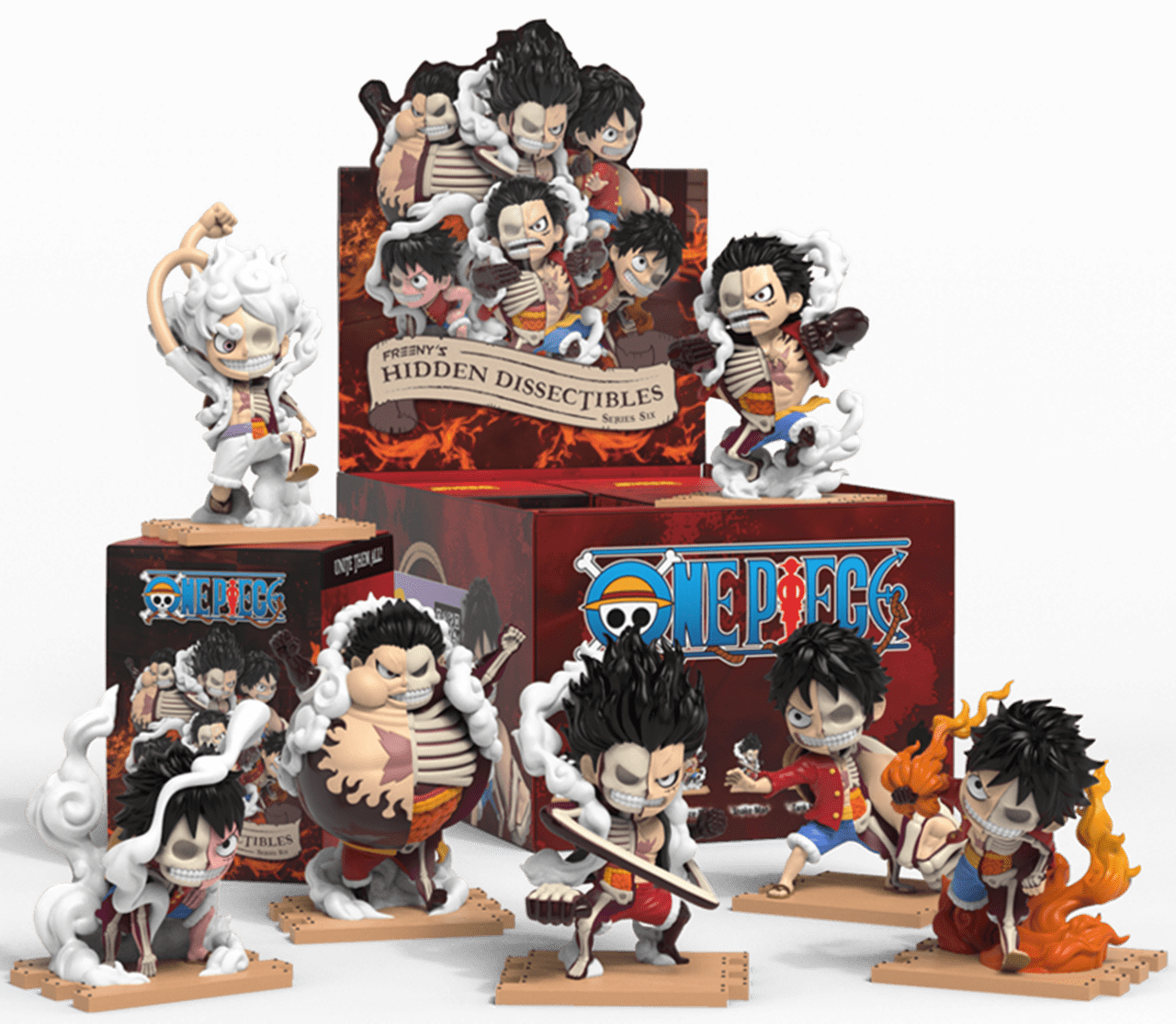 Freenys Hidden Dissectibles One Piece S06 Luffy Gears Edition Mighty