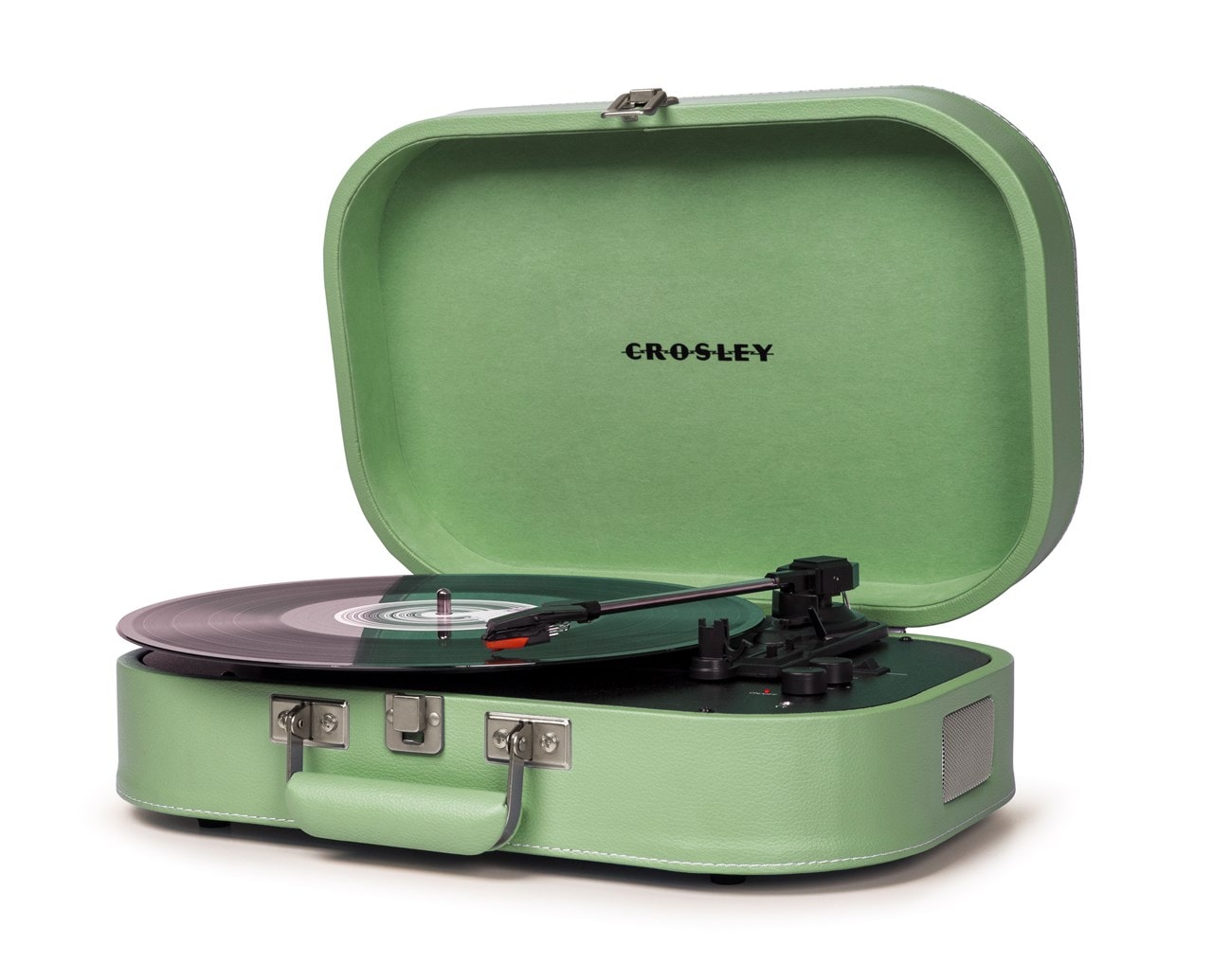 Green Record Player | Crosley Discovery Seafoam Green Turntable | HMV Store