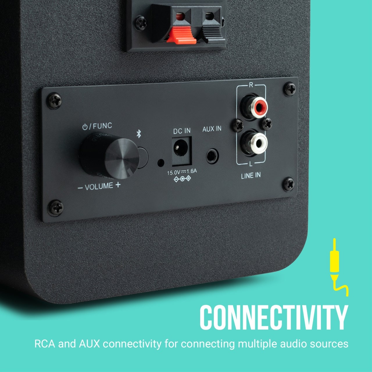 Jam Black Bluetooth Bookshelf Speakers Speakers Free shipping over