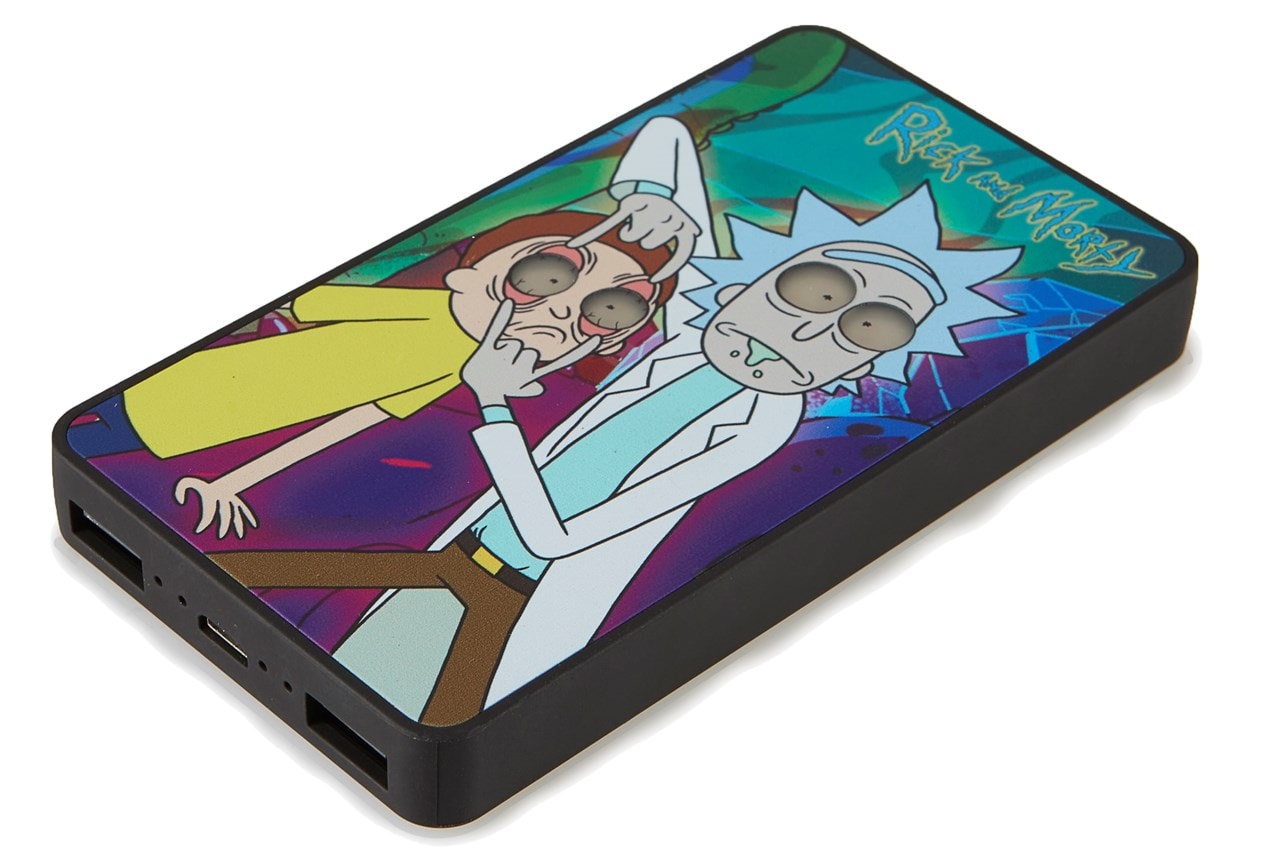 Rick and Morty Power Bank 4000mah Light Up Portable Phone Charger