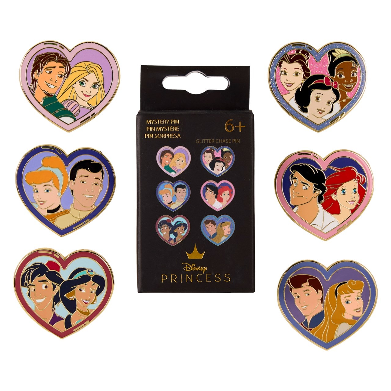 Disney Princes & Princesses Loungefly Mystery Pins | Enamel Pin | Free ...