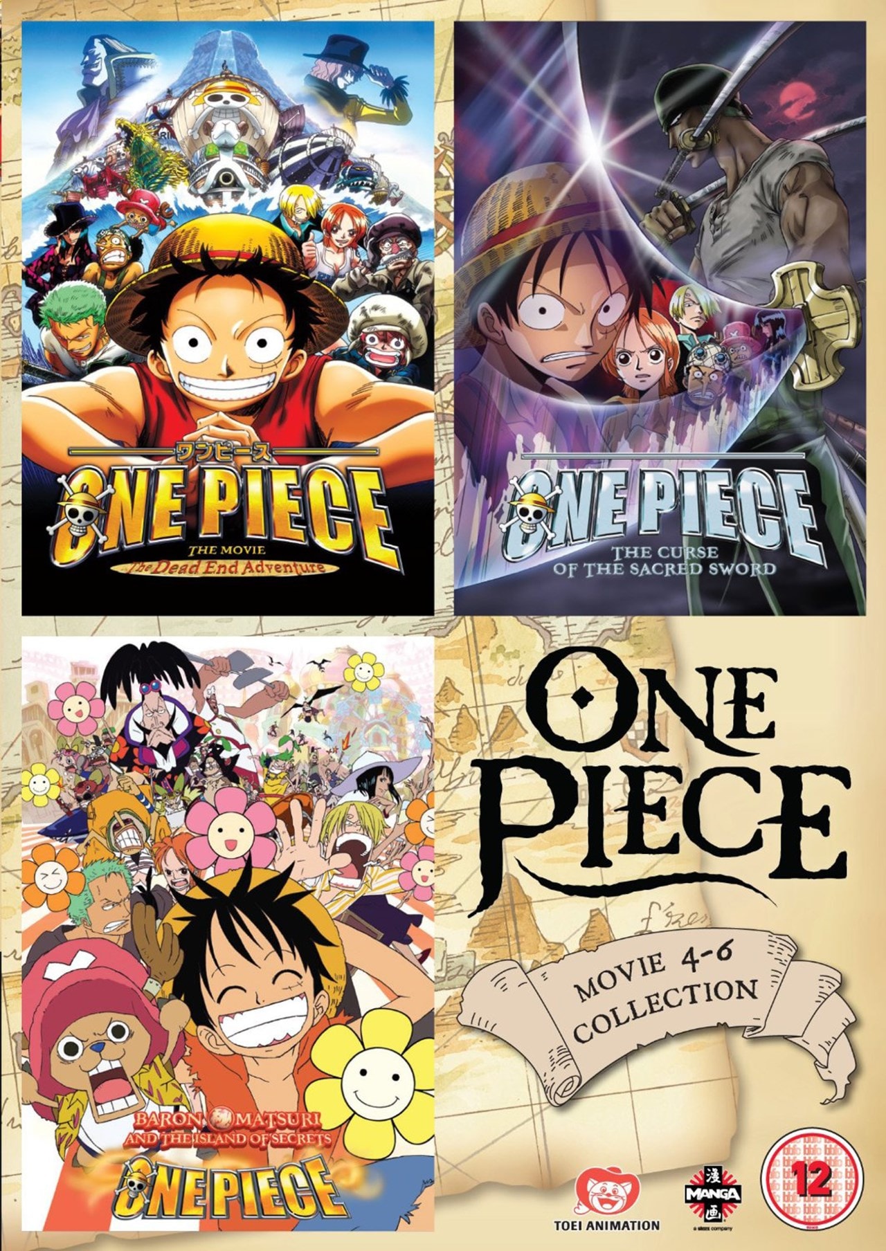 One Piece Movie Collection 2 Dvd Free Shipping Over 20 Hmv