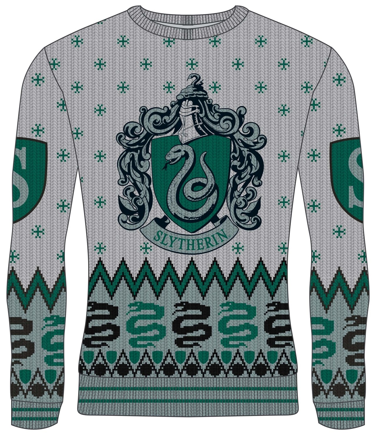 Slytherin Crest Harry Potter Christmas Jumper Jumper Free Shipping