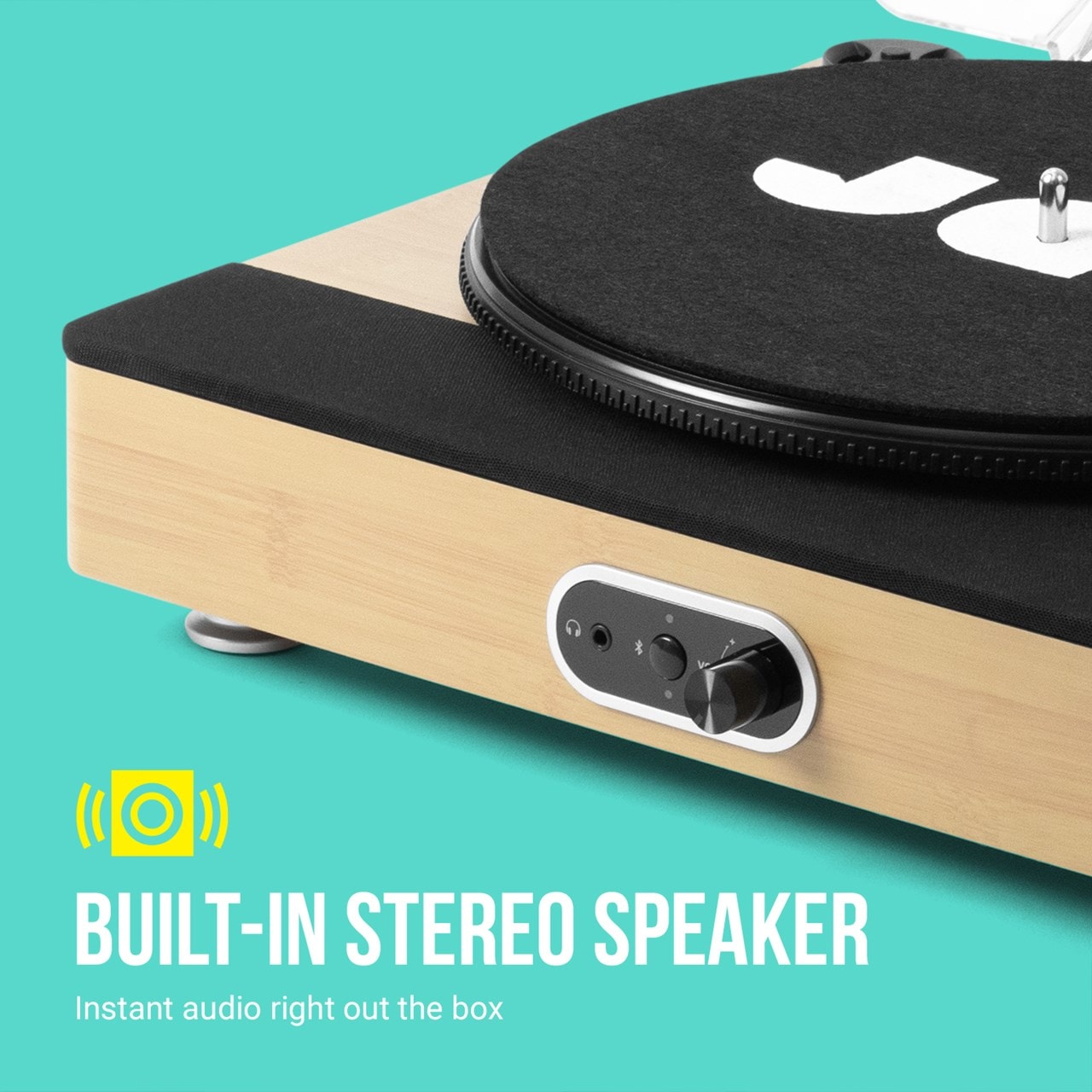 Jam Sound Stream+ Wood Bluetooth Turntable (hmv Exclusive) Turntables