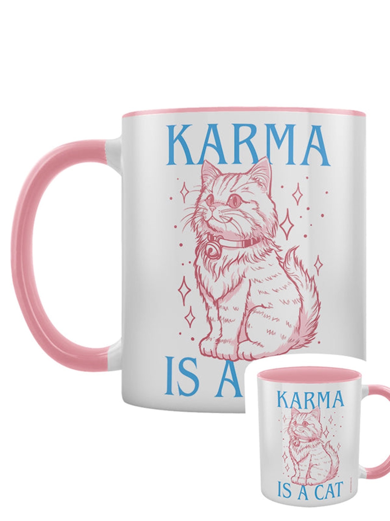 Karma Is A Cat Coloured Inner Mug | Coloured Inner Mug | Free shipping ...