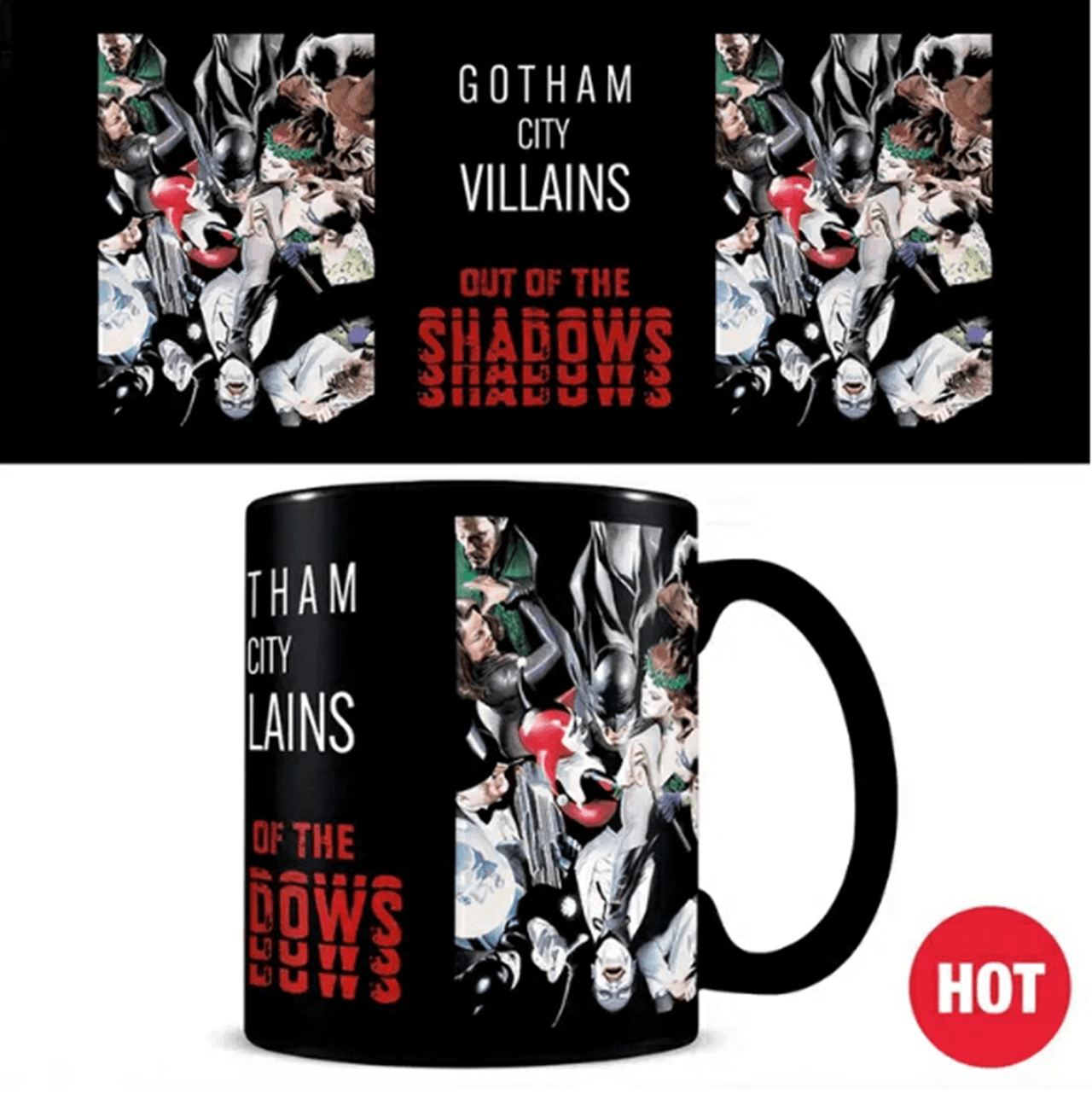 Gotham City Villains Out Of The Shadows DC Villains Heat Changing Mug ...