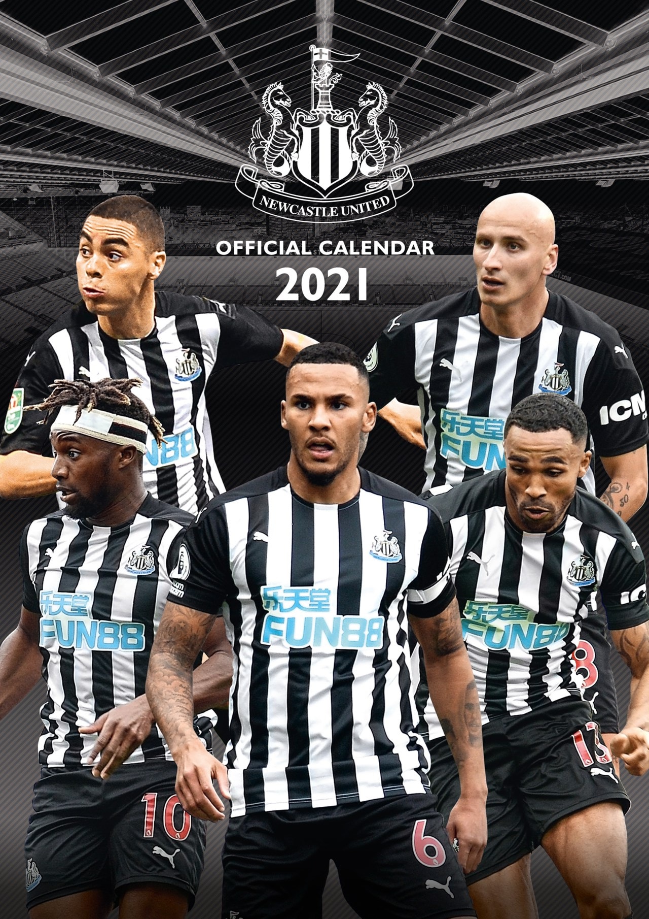 Newcastle United FC: Football A3 2021 Calendar - Calendars - Free shipping over £20 - HMV Store