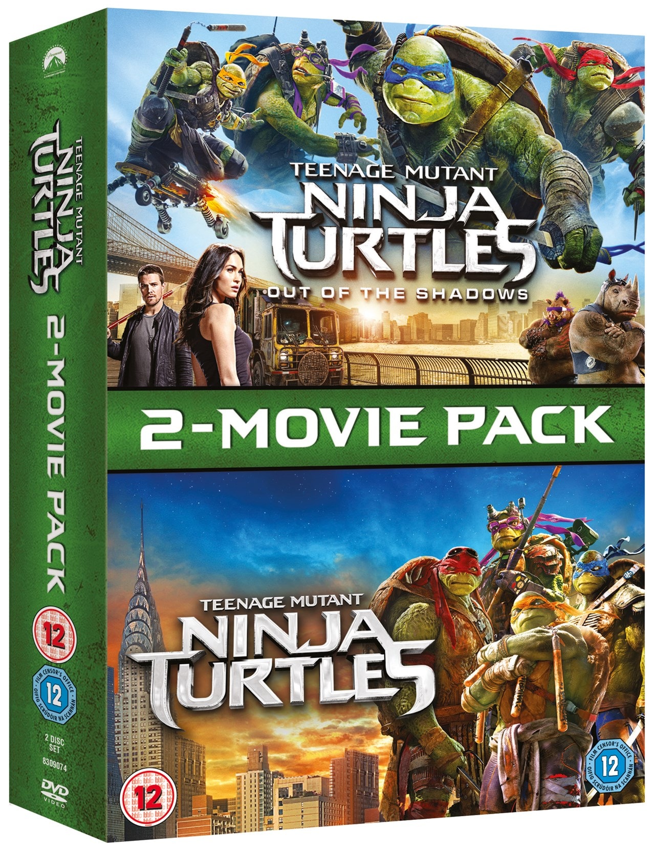 Teenage Mutant Ninja Turtles 2Movie Pack DVD Box Set Free