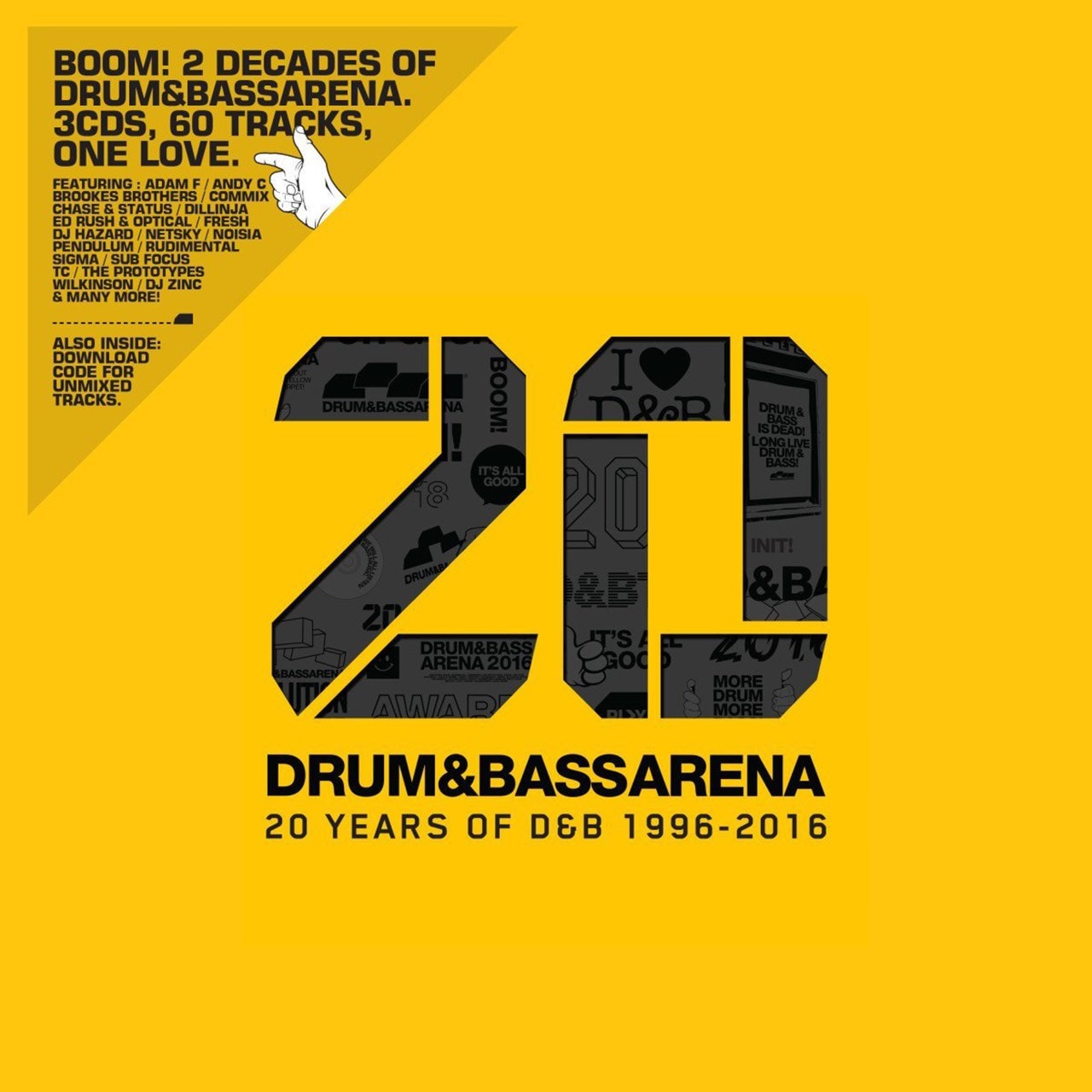 Drum & Bass Arena 20 Years | CD Album | Free shipping over £20 | HMV Store