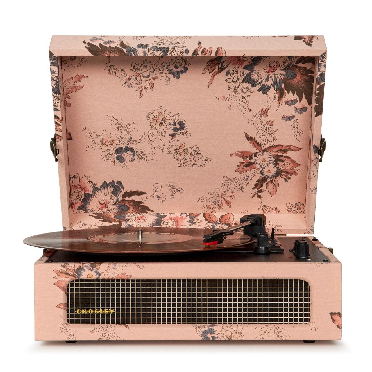 Crosley Voyager Portable Turntable Floral Bluetooth Record Player With Speakers Hmv Store