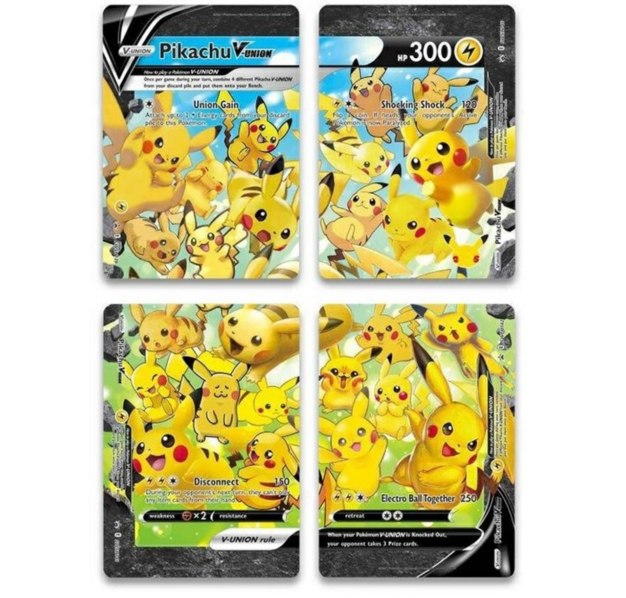 Pikachu V-Union 25th Anniversary Special Collection Pokémon Trading ...