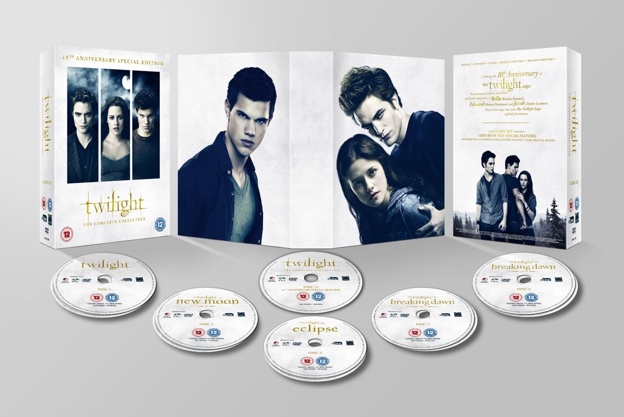 The Twilight Saga: The Complete Collection | DVD Box Set | Free ...