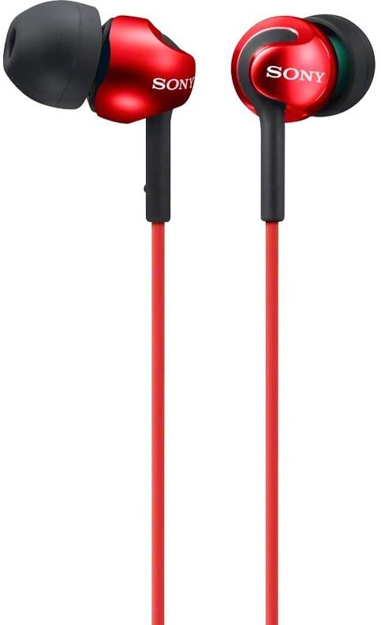 Sony MDREX110 Red Earphones W/Mic | Earphones | Free shipping over £20 ...