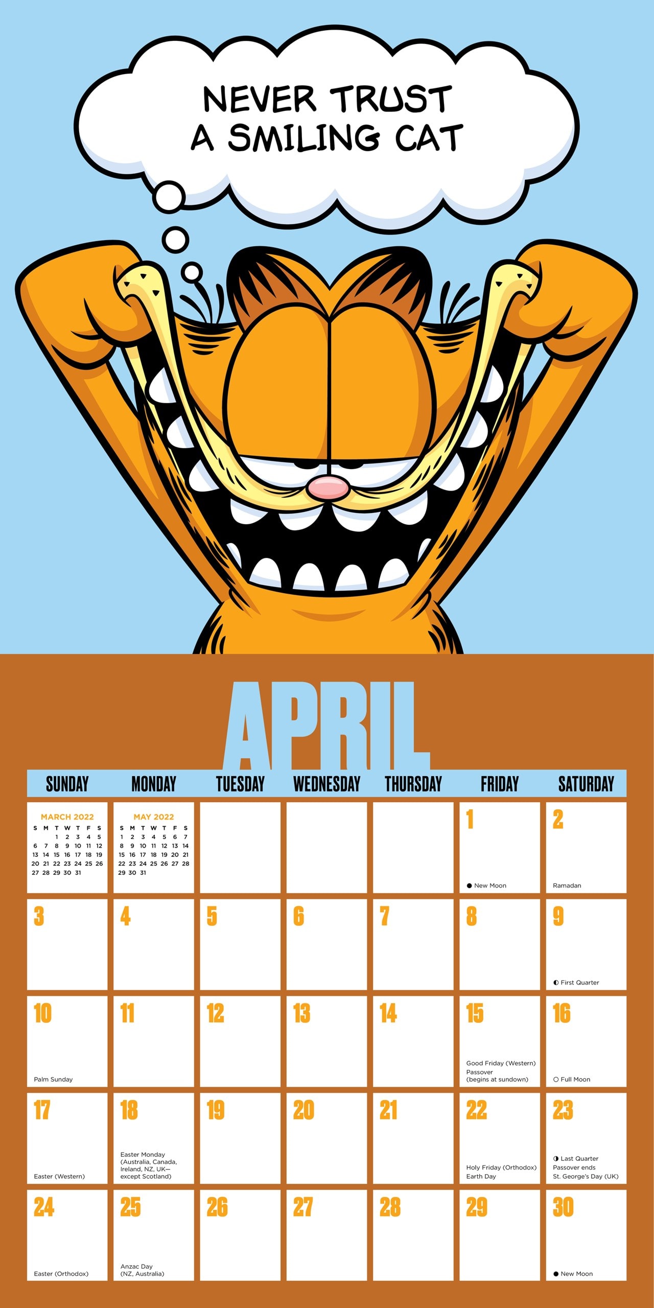 Garfield Square 2022 Calendar | Calendars | Free shipping over £20 ...