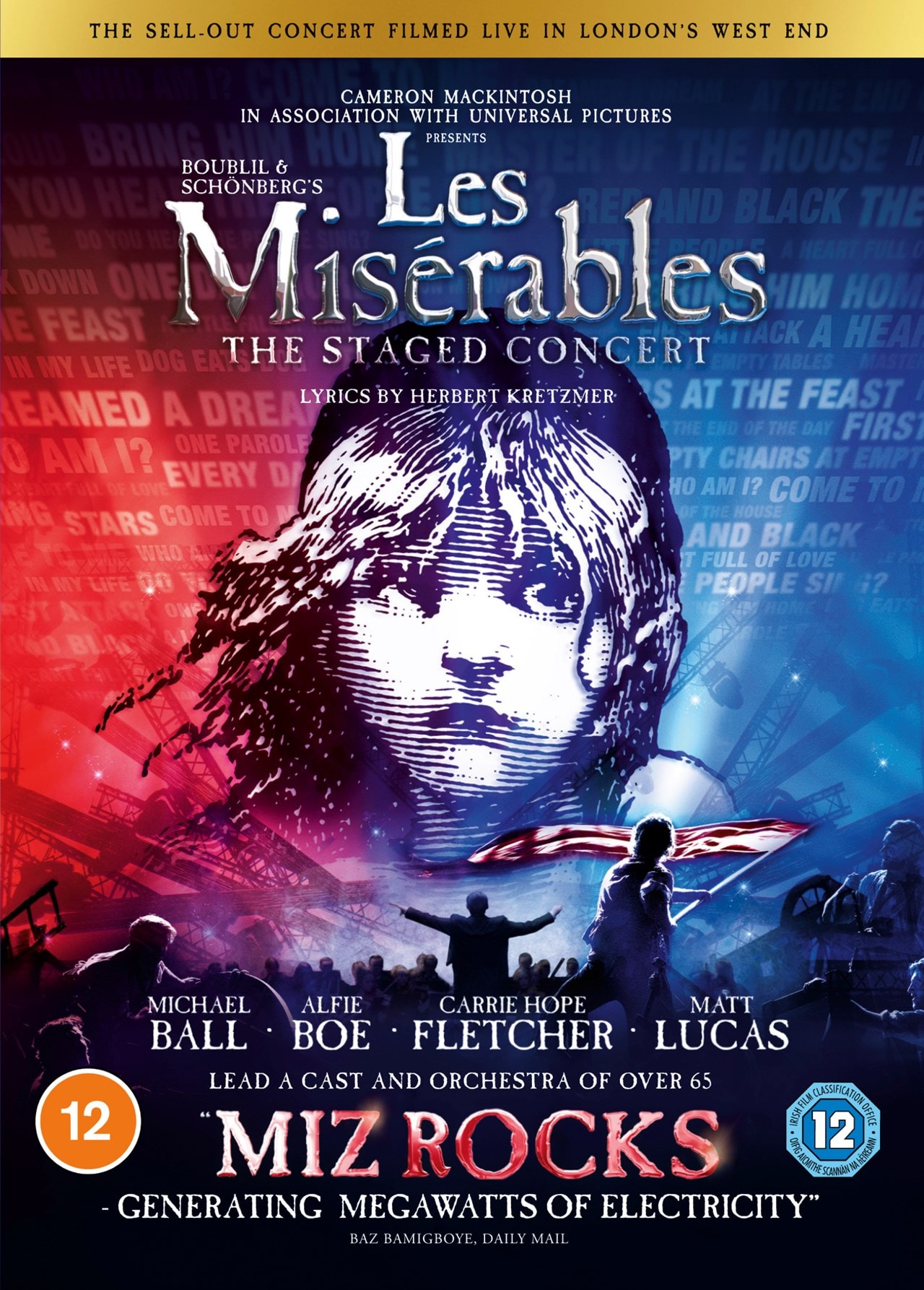 Les Miserables The Staged Concert DVD Miz Rocks Free Delivery Over