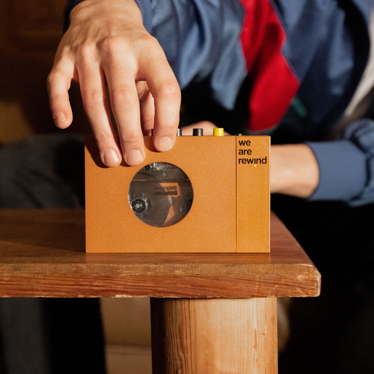 We Are Rewind Serge Orange Portable Bluetooth Cassette Player