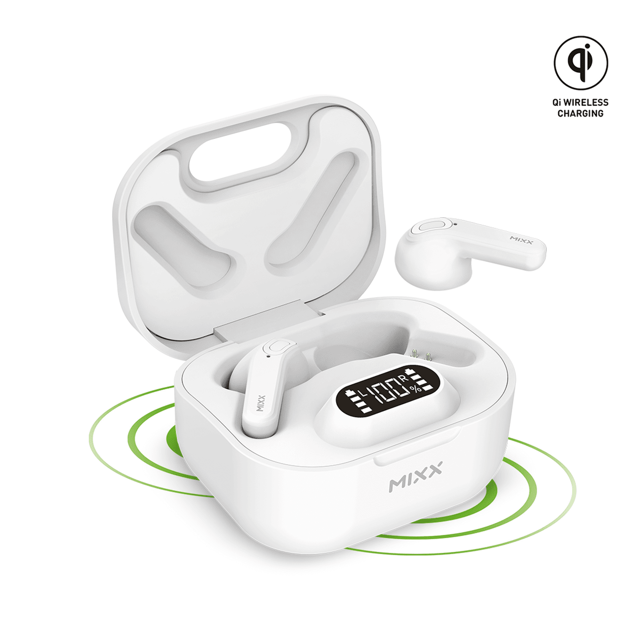 Mixx Audio Streambuds Hybrid White True Wireless Bluetooth Earphones