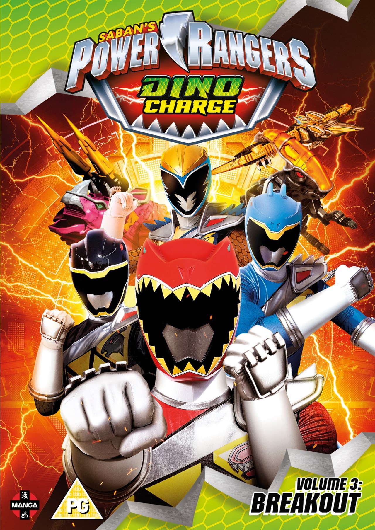 Power Rangers Dino Charge: Volume 3 - Breakout | DVD | Free shipping ...