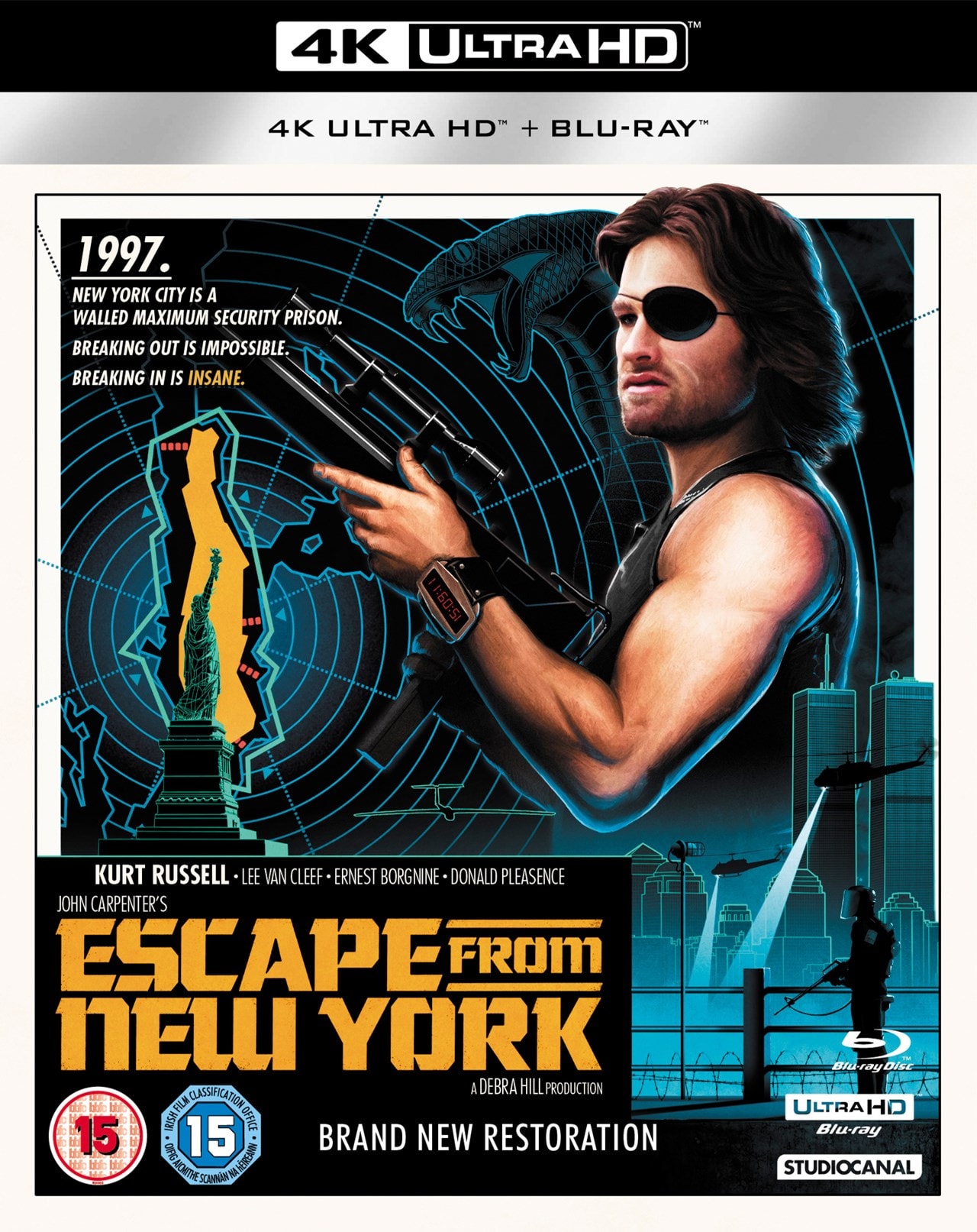 Escape From New York 4k Ultra Hd Blu Ray Free Shipping Over £20 Hmv Store 5564