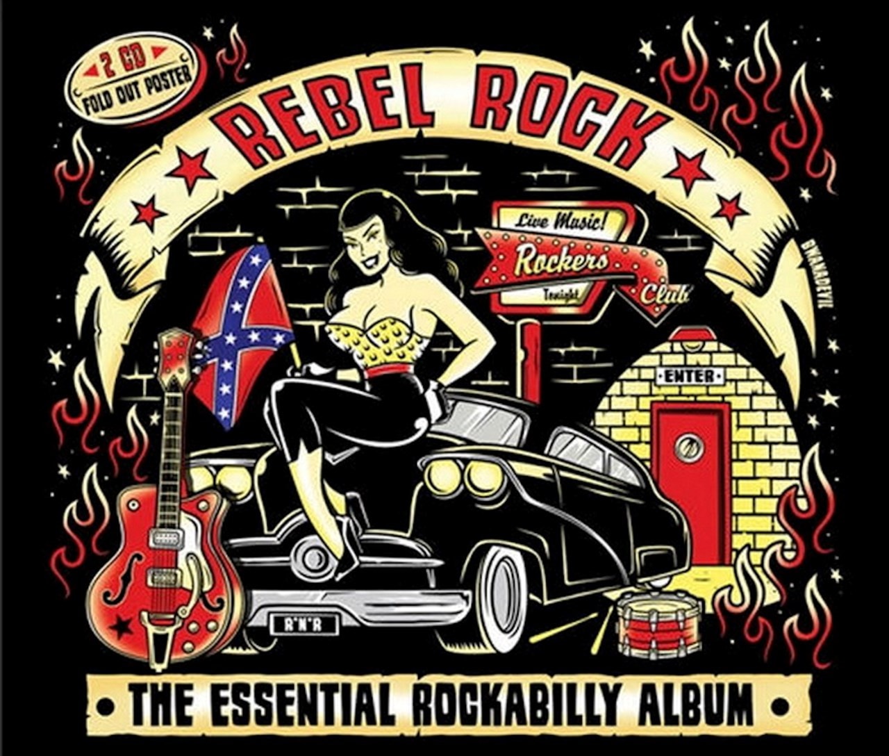 Rebel Rock The Essential Rockabilly Album CD Album Free shipping