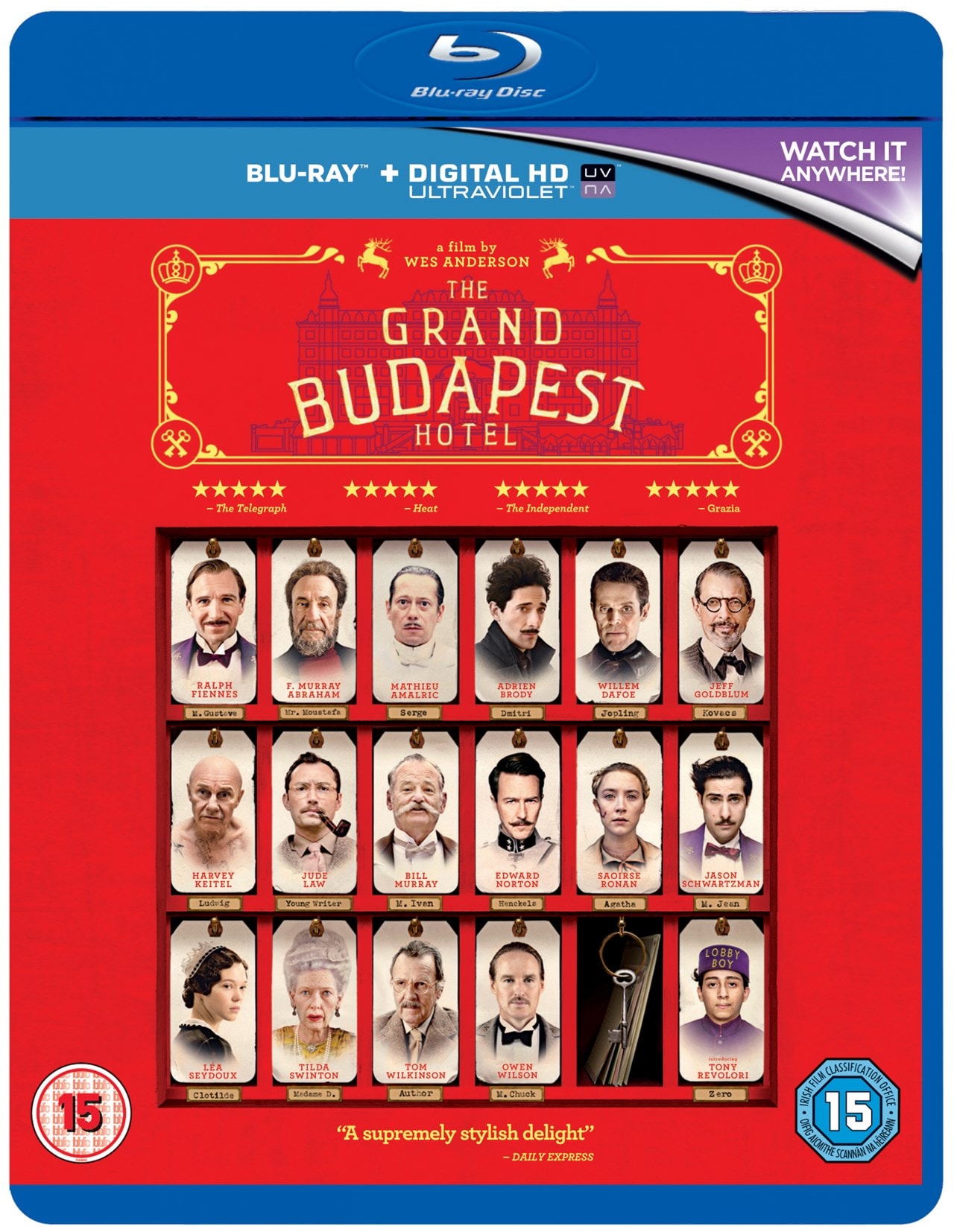 The Grand Budapest Hotel Bluray Free shipping over £20 HMV Store