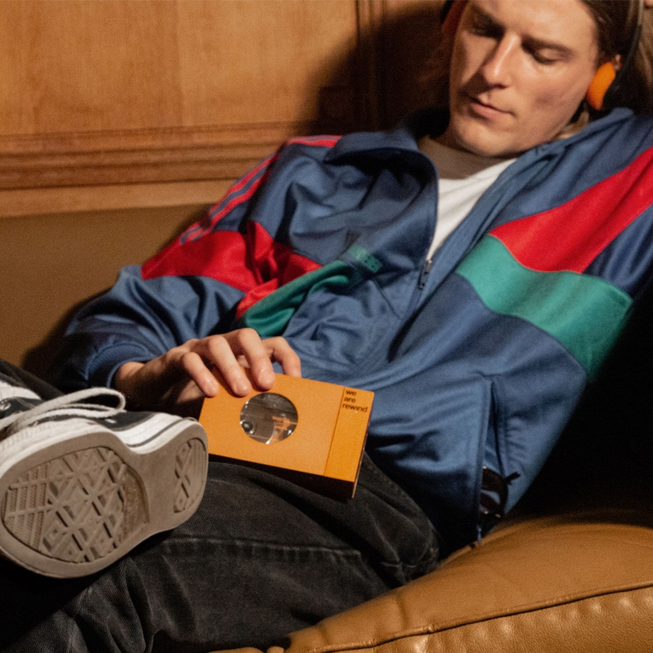 We Are Rewind Serge Orange Portable Bluetooth Cassette Player