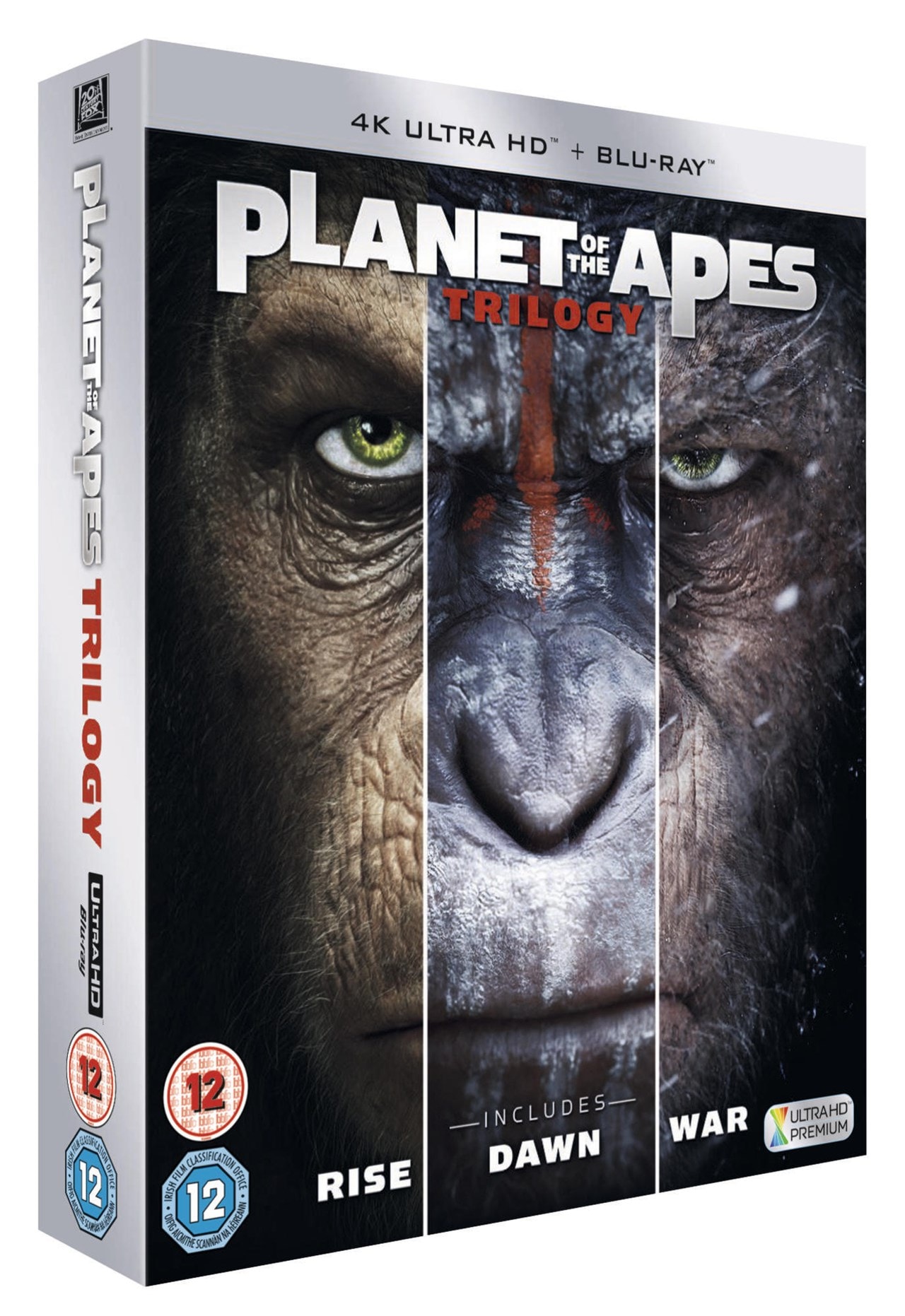 of the Apes Trilogy 4K Ultra HD Bluray Free shipping over £