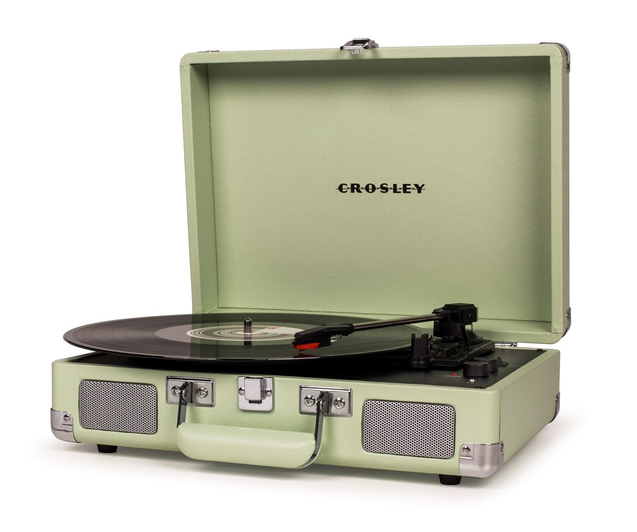 Crosley Cruiser Deluxe Record Player in Mint with Bluetooth & Speakers