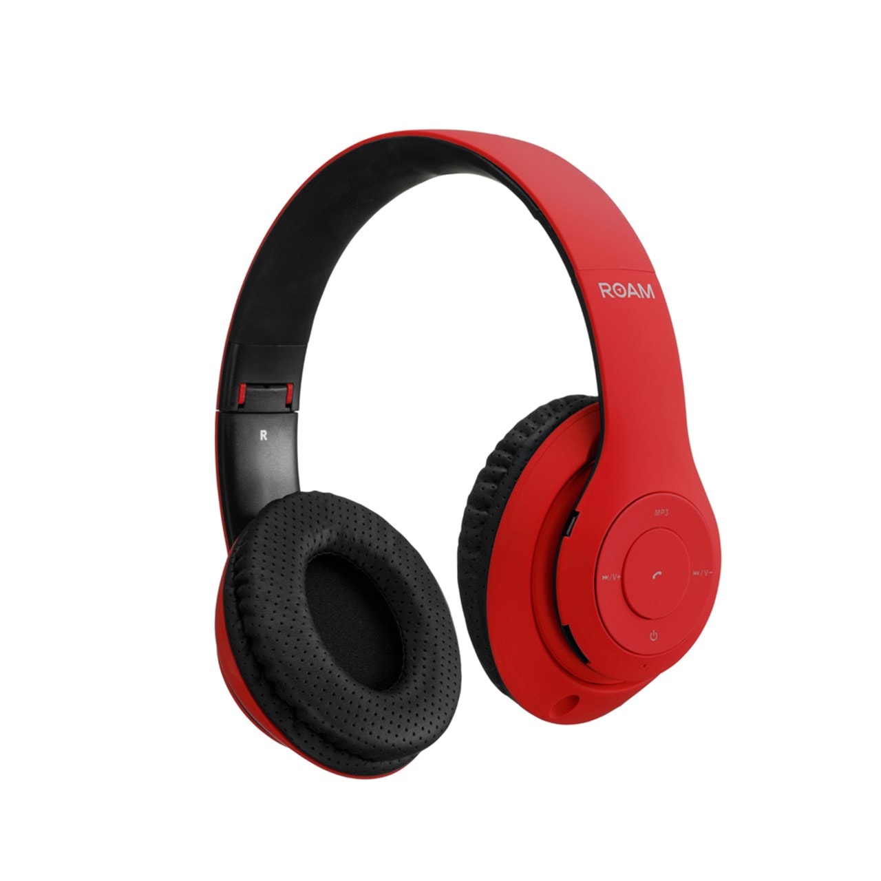 red bluetooth headphones