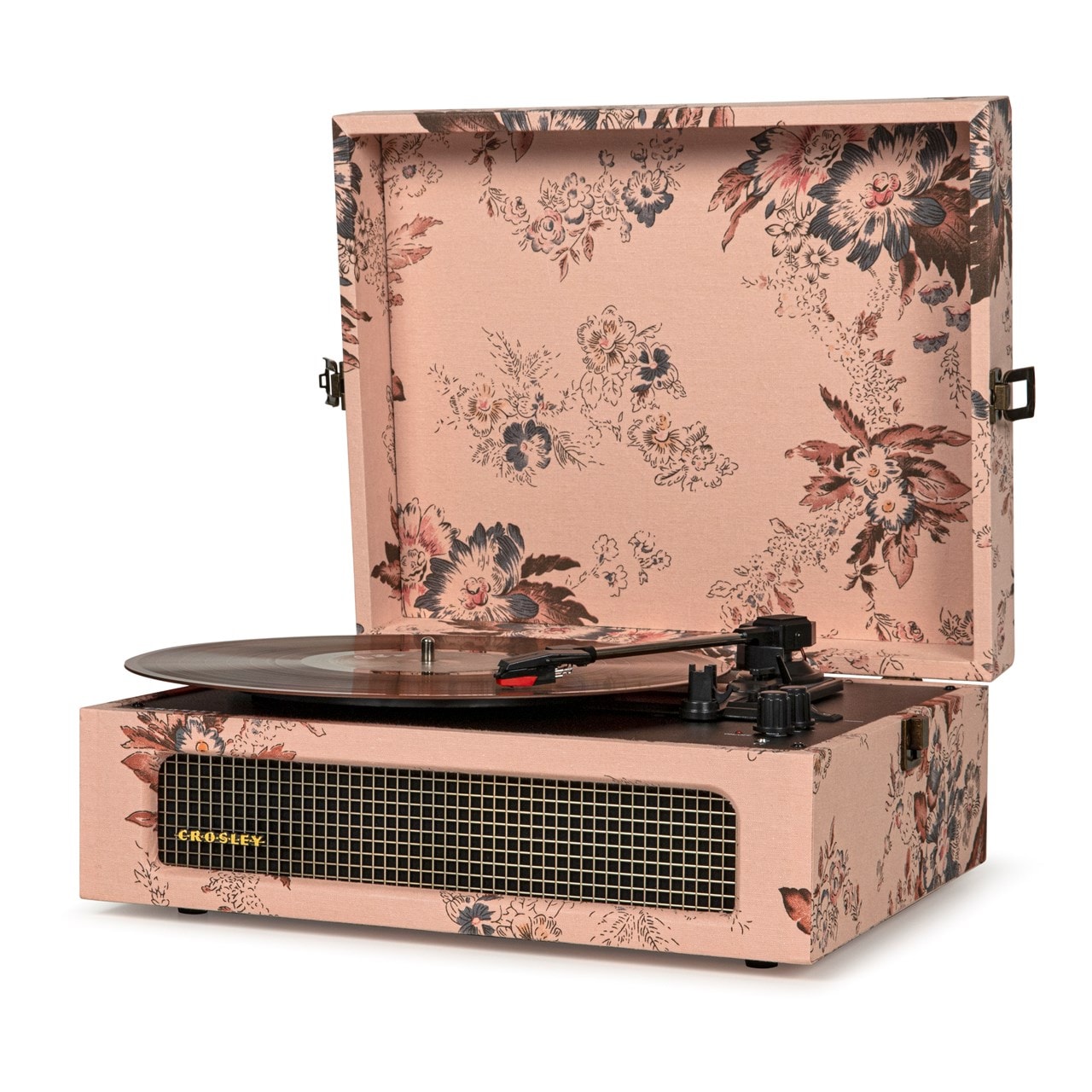 crosley voyager floral record player