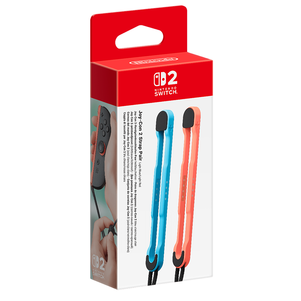 Nintendo Switch 2 Straps - Joy-Con 2 Straps Light Blue/Light Red (set of 2)