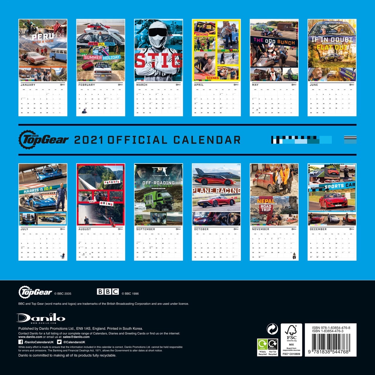 Top Gear Square 2021 Calendar Calendars Free shipping over £20