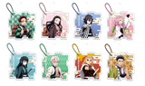 Rejected Shop Keychains Demon Slayer Stained Glass Puzzle Charm Blind Box Keychain | HMV Store