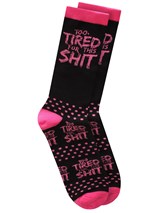 Too Tired For This Shit Twisted Soles Ladies Size 3-7 Socks | HMV Store