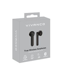 Vivanco Smart Pair Black True Wireless Bluetooth Earphones - 3
