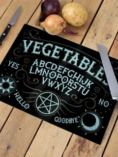 Vegetables Ouija Board: Glass Chopping Board - 1
