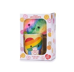 Rainbow Heart Swizzels Love Hearts Mug And Soft Toy Set - 3