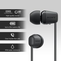 Sony WI-C100 Black Bluetooth Earphones - 6