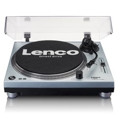 Lenco L-3809ME Silver Direct Drive Turntable - 1
